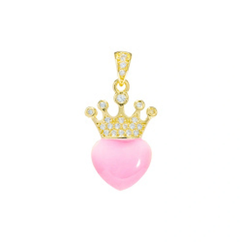 Beautiful Style Crown Pendants Bracelet Necklace Pendant Charms DIY Bracelet Making Jewelry CZ Crown Pendants Charms