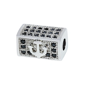 Fashion CZ Spacer Jewelry Making Bracelet Necklace Beads DIY Jewelry Wholesale Charms CZ Spacer Charms