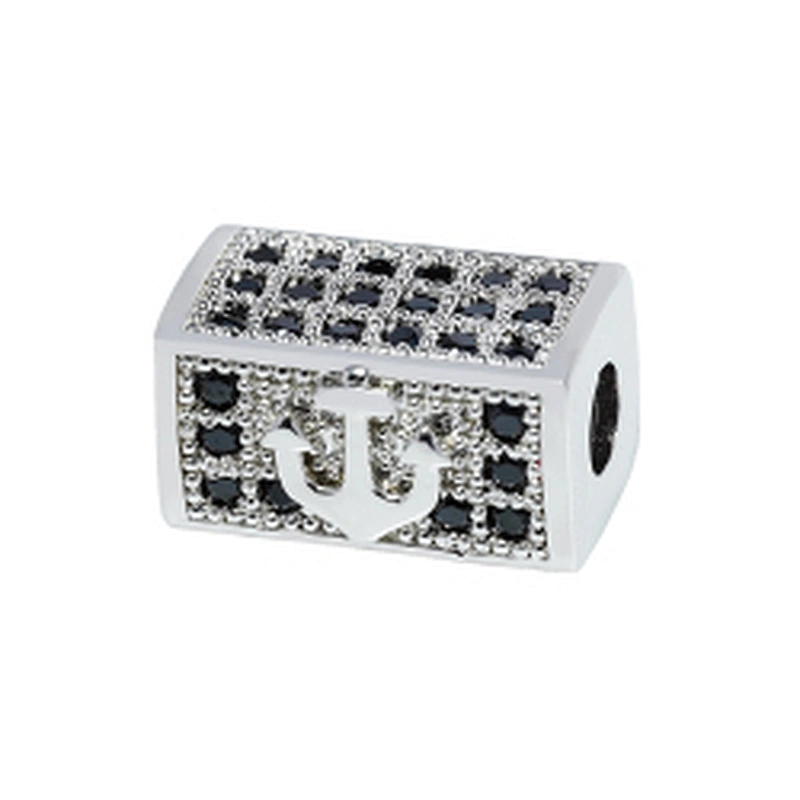 Fashion CZ Spacer Jewelry Making Bracelet Necklace Beads DIY Jewelry Wholesale Charms CZ Spacer Charms