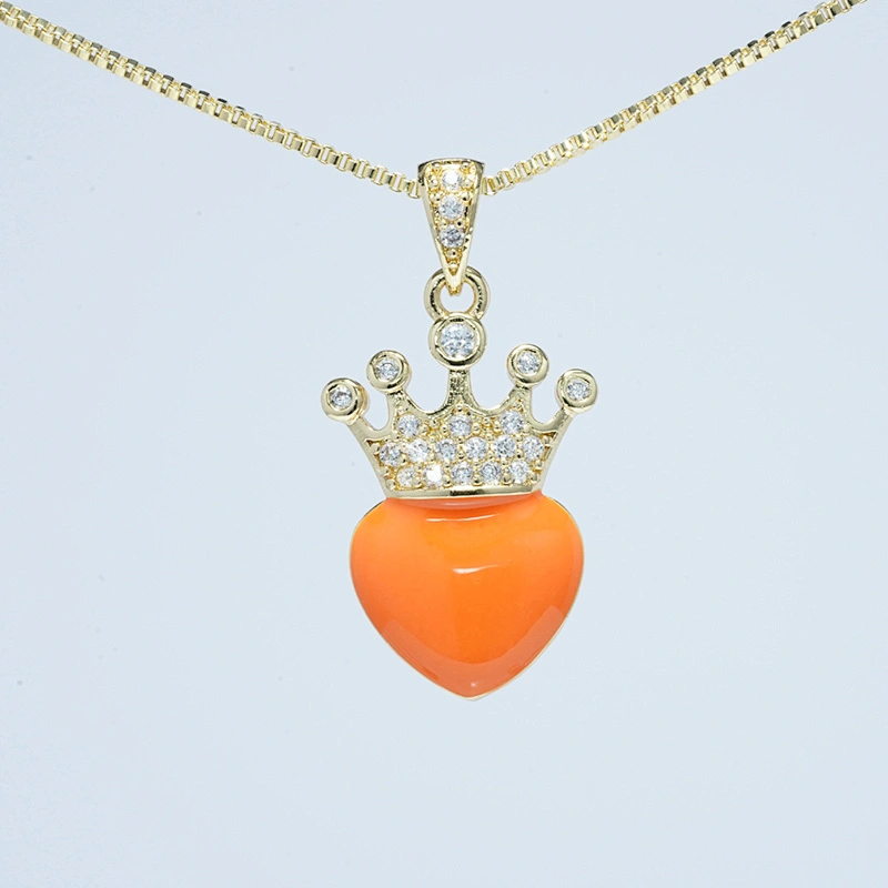 Beautiful Style Crown Pendants Bracelet Necklace Pendant Charms DIY Bracelet Making Jewelry CZ Crown Pendants Charms