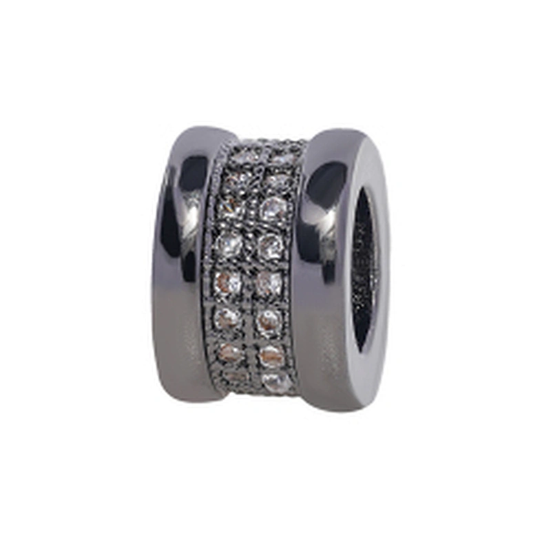 Beautiful Style Spacers Beads Jewelry Making  Bracelet Necklace Beads DIY Wholesale CZ Cylindrical Spacer Charms  beads