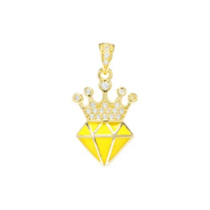 Beautiful Style Crown Pendants Bracelet Necklace Pendant Charms DIY Bracelet Making Jewelry CZ Crown Pendants Charms