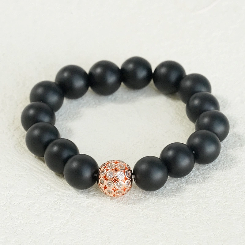 8mm Beads Factory Direct Jewelry Making round shape Bracelet Necklace Beads DIY Wholesale CZ Round Spacer Charms  beads