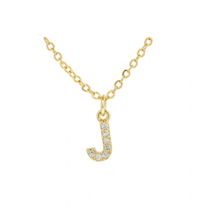 customized letter necklace with letter pendant gold plated letter pendant cz necklace jewellery women chain custom necklace