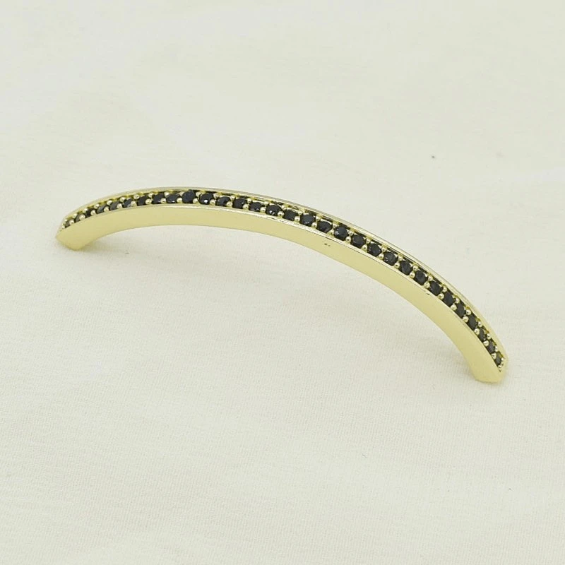 CZ Beads Earrings Accessories Brass Curve Tube Ladies Accessories Jewelry Bracelet Accessories Charms For Jewelry Making Bracele