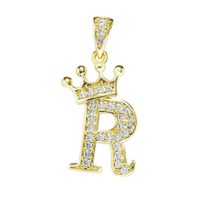 brass zircon charms for necklace making necklace charms for jewelry making jewelry pendants charms crown pave findings supplier
