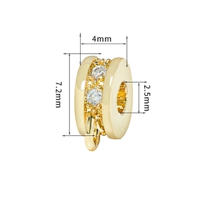 bead spacer  accessories gold plated spacer beads spacer beads for bracelet jewelry findings diy jewelri supplies for jewelry