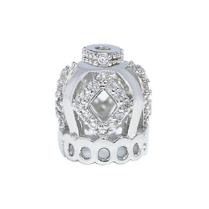 Fashion Style Crown Pendants Bracelet Necklace Pendant Charms For Bracelet Making Jewelry CZ Crown Pendant Charms