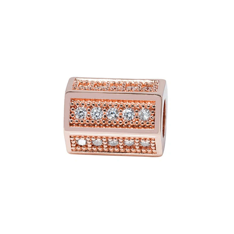 spacers beads for jewelry making jewelry parts micro pave cz spacer bracelet spacer pave beads zircon accessories diy jewelri