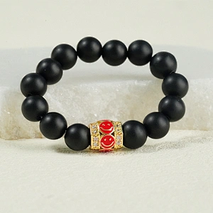 Fashion Design 9.5mm Smiling Face  Brass Zircon Beads Jewelry Making Gold Plated  Bracelet  DIY Cylindrical  Beads Epoxy Spacer