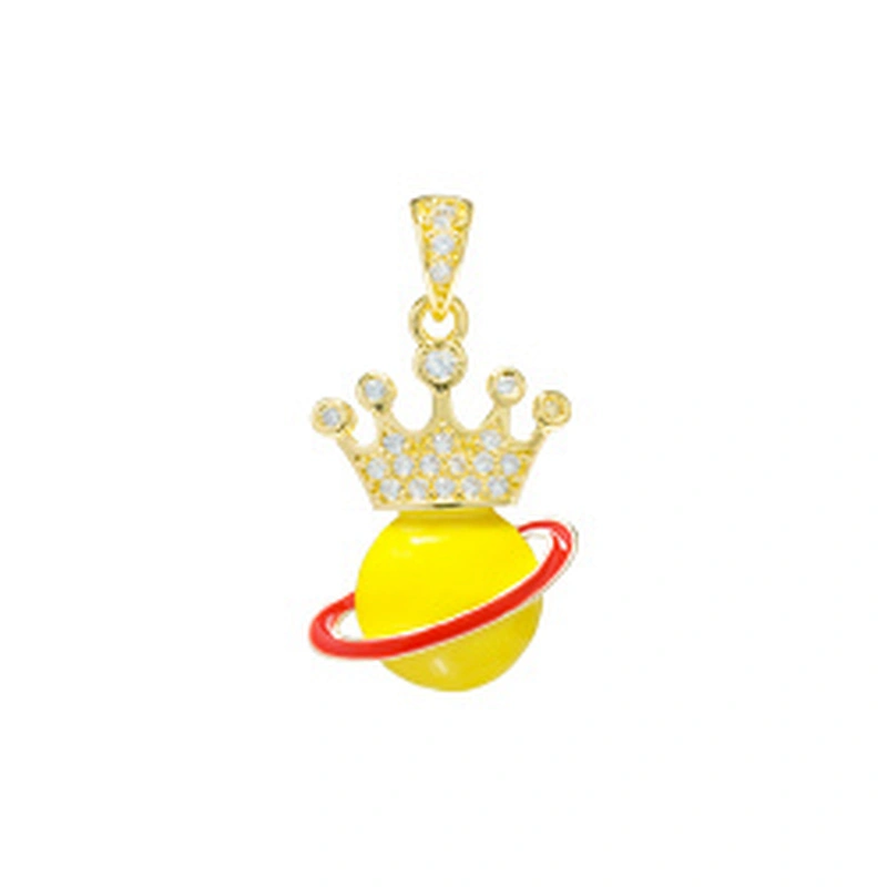 Beautiful Style Crown Pendants Bracelet Necklace Pendant Charms DIY Bracelet Making Jewelry CZ Crown Pendants Charms