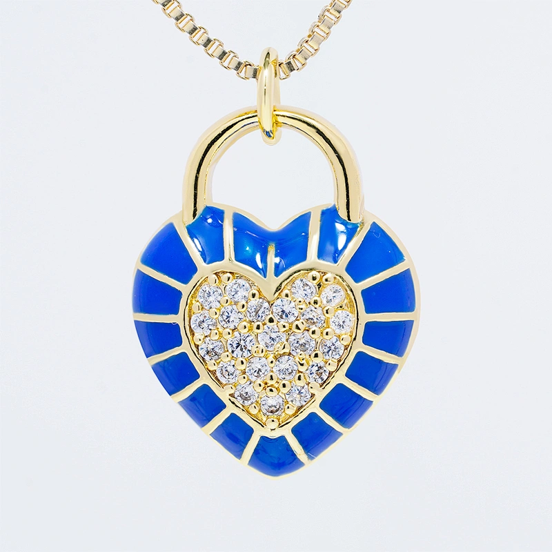 Fashion heart shape  Pendants Bracelet Necklace Pendant Charms DIY Bracelet Making Jewelry CZ Heart Shape Pendants Charms
