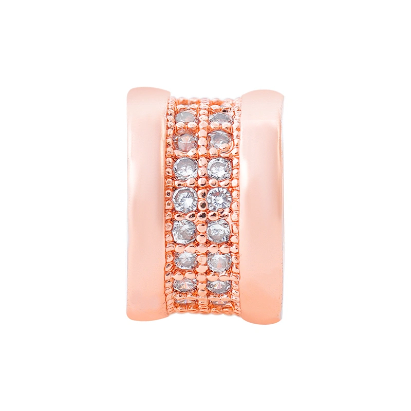 Beautiful Style Spacers Beads Jewelry Making  Bracelet Necklace Beads DIY Wholesale CZ Cylindrical Spacer Charms  beads
