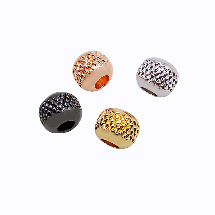 CZ Pineapple Beads Micro Brass Bracelet Accessories Jewelry Findings & Components Large Bead Jewelry Charms For Jewelry Findings