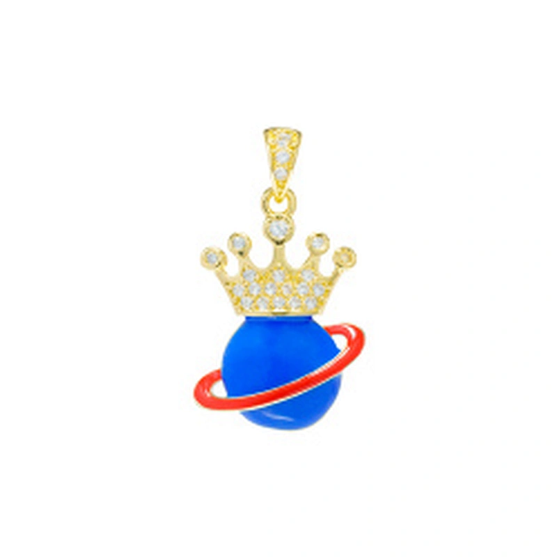 Beautiful Style Crown Pendants Bracelet Necklace Pendant Charms DIY Bracelet Making Jewelry CZ Crown Pendants Charms