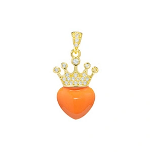 Beautiful Style Crown Pendants Bracelet Necklace Pendant Charms DIY Bracelet Making Jewelry CZ Crown Pendants Charms
