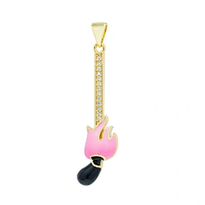 Beautiful  Clubs Shaped Pendants Bracelet Necklace Pendant  DIY Bracelet Making Jewelry CZ Clubs Shaped Pendant Charms