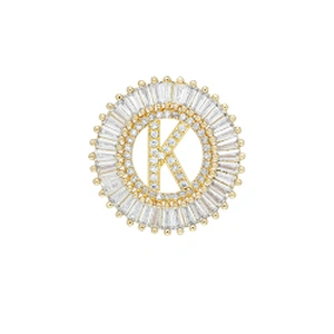 Fashion Letter Pendants Bracelet Necklace Pendant Charms DIY Bracelet Making Jewelry CZ Letter of the alphabet Pendants Charms