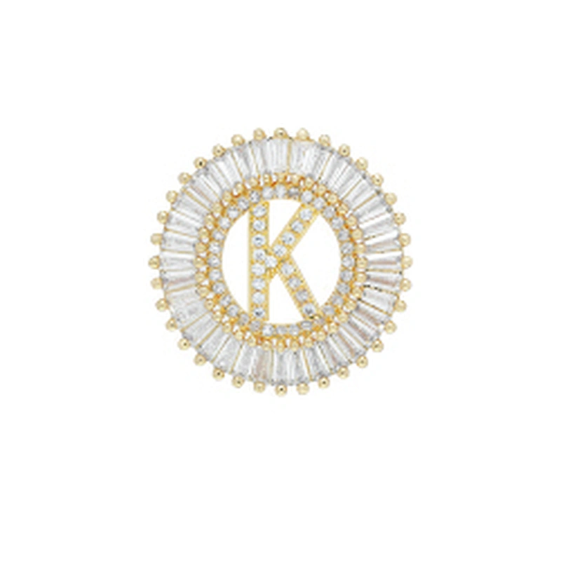 Fashion Letter Pendants Bracelet Necklace Pendant Charms DIY Bracelet Making Jewelry CZ Letter of the alphabet Pendants Charms