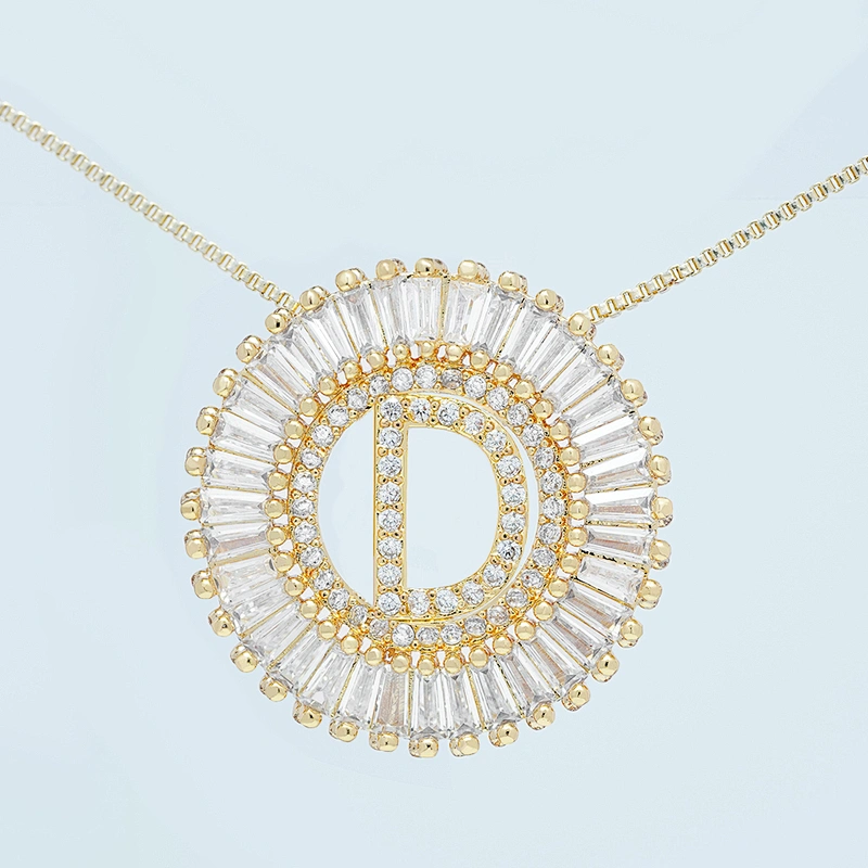 Fashion Letter Pendants Bracelet Necklace Pendant Charms DIY Bracelet Making Jewelry CZ Letter of the alphabet Pendants Charms