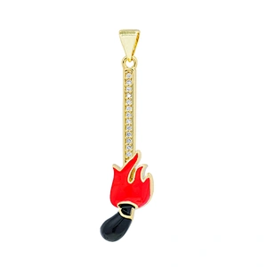 Beautiful  Clubs Shaped Pendants Bracelet Necklace Pendant  DIY Bracelet Making Jewelry CZ Clubs Shaped Pendant Charms