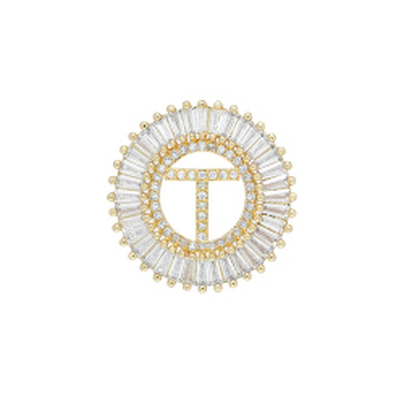 Fashion Letter Pendants Bracelet Necklace Pendant Charms DIY Bracelet Making Jewelry CZ Letter of the alphabet Pendants Charms