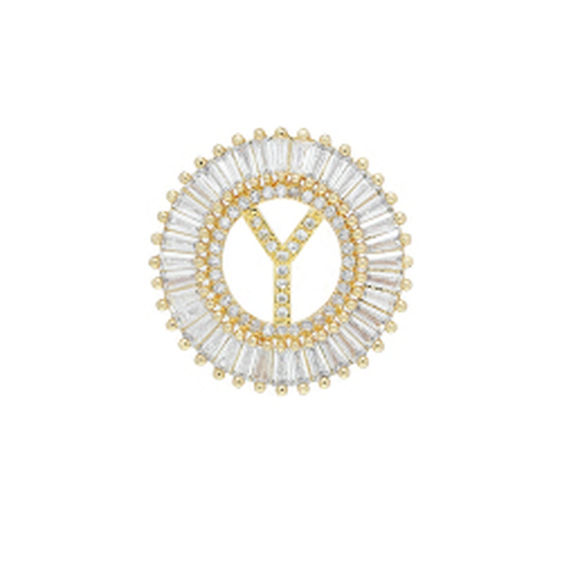 Fashion Letter Pendants Bracelet Necklace Pendant Charms DIY Bracelet Making Jewelry CZ Letter of the alphabet Pendants Charms