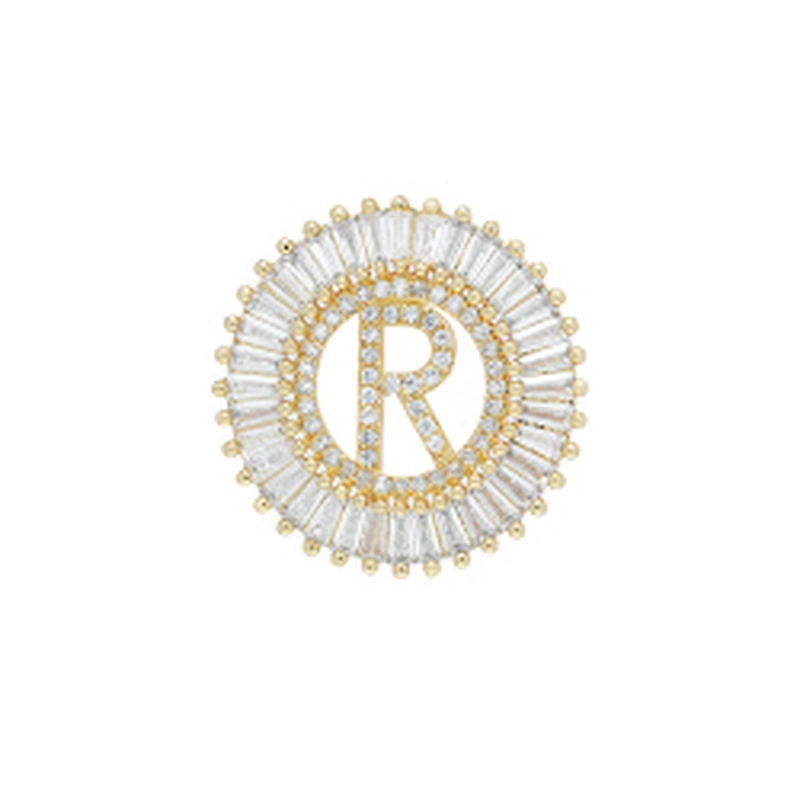 Fashion Letter Pendants Bracelet Necklace Pendant Charms DIY Bracelet Making Jewelry CZ Letter of the alphabet Pendants Charms