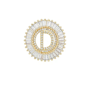 Fashion Letter Pendants Bracelet Necklace Pendant Charms DIY Bracelet Making Jewelry CZ Letter of the alphabet Pendants Charms