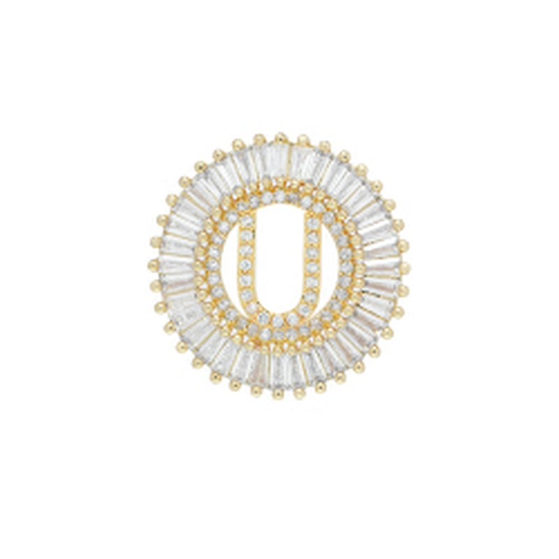 Fashion Letter Pendants Bracelet Necklace Pendant Charms DIY Bracelet Making Jewelry CZ Letter of the alphabet Pendants Charms