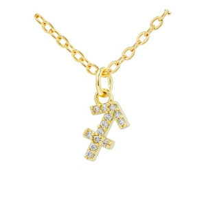 12 zircon constelations signs pendant necklace brass zircon constelation necklace customization cz constelation necklaces