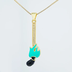 Beautiful  Clubs Shaped Pendants Bracelet Necklace Pendant  DIY Bracelet Making Jewelry CZ Clubs Shaped Pendant Charms