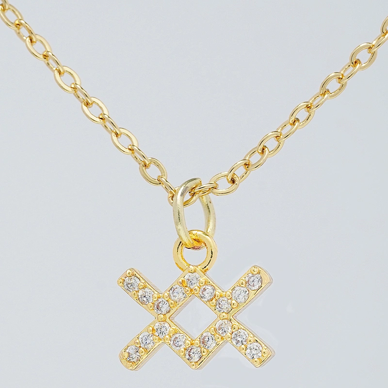 12 zircon constelations signs pendant necklace brass zircon constelation necklace customization cz constelation necklaces