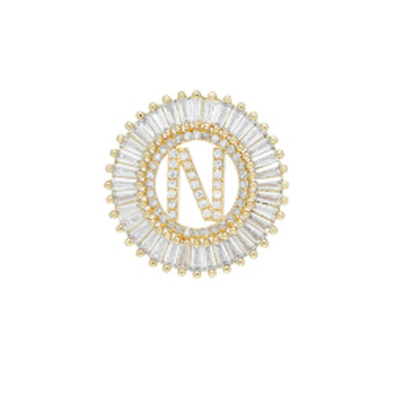 Fashion Letter Pendants Bracelet Necklace Pendant Charms DIY Bracelet Making Jewelry CZ Letter of the alphabet Pendants Charms