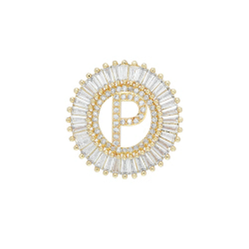 Fashion Letter Pendants Bracelet Necklace Pendant Charms DIY Bracelet Making Jewelry CZ Letter of the alphabet Pendants Charms