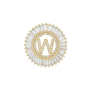 Fashion Letter Pendants Bracelet Necklace Pendant Charms DIY Bracelet Making Jewelry CZ Letter of the alphabet Pendants Charms