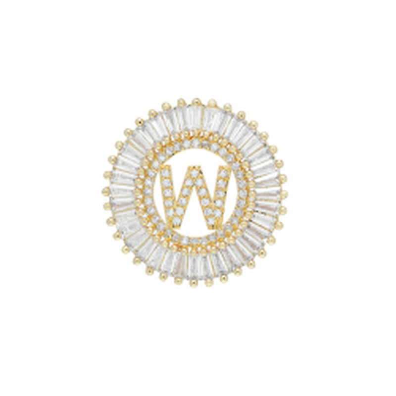 Fashion Letter Pendants Bracelet Necklace Pendant Charms DIY Bracelet Making Jewelry CZ Letter of the alphabet Pendants Charms