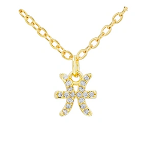 12 zircon constelations signs pendant necklace brass zircon constelation necklace customization cz constelation necklaces