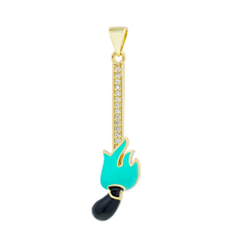 Beautiful  Clubs Shaped Pendants Bracelet Necklace Pendant  DIY Bracelet Making Jewelry CZ Clubs Shaped Pendant Charms