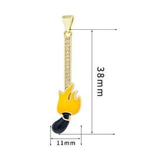 Beautiful  Clubs Shaped Pendants Bracelet Necklace Pendant  DIY Bracelet Making Jewelry CZ Clubs Shaped Pendant Charms