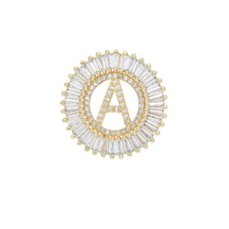 Fashion Letter Pendants Bracelet Necklace Pendant Charms DIY Bracelet Making Jewelry CZ Letter of the alphabet Pendants Charms