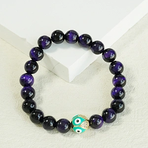 Factory Direct Jewelry Making Round Eyes shape Bracelet Necklace Beads DIY Jewelry Wholesale CZ Spacer Charms Eyes Round beads
