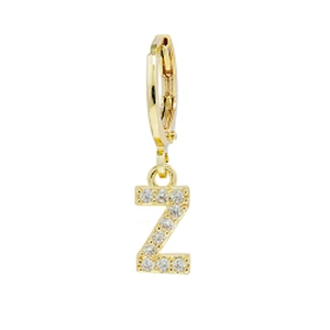 Factory  Direct 18k gold plated  Alphabet Earrings Jewelry Wholesale  26 Initial Letters Cubic Zirconia  Jewelry Women