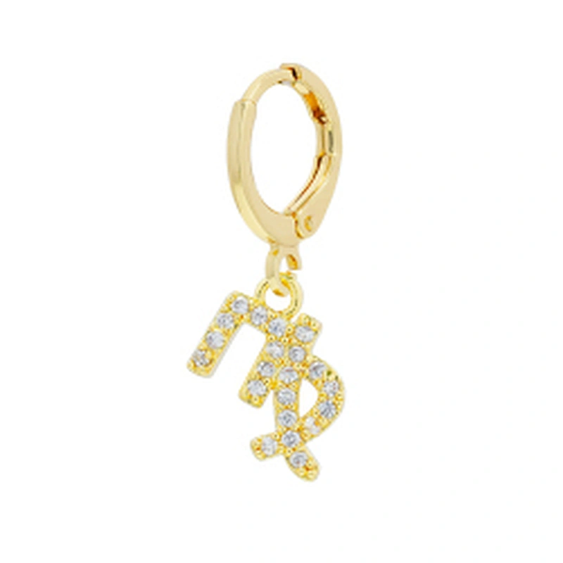 zodiac constelation earrings cubic zirconia wholesale 2022 new arrivals zirconia earrings diamond hoop earrings trendy cz jewels