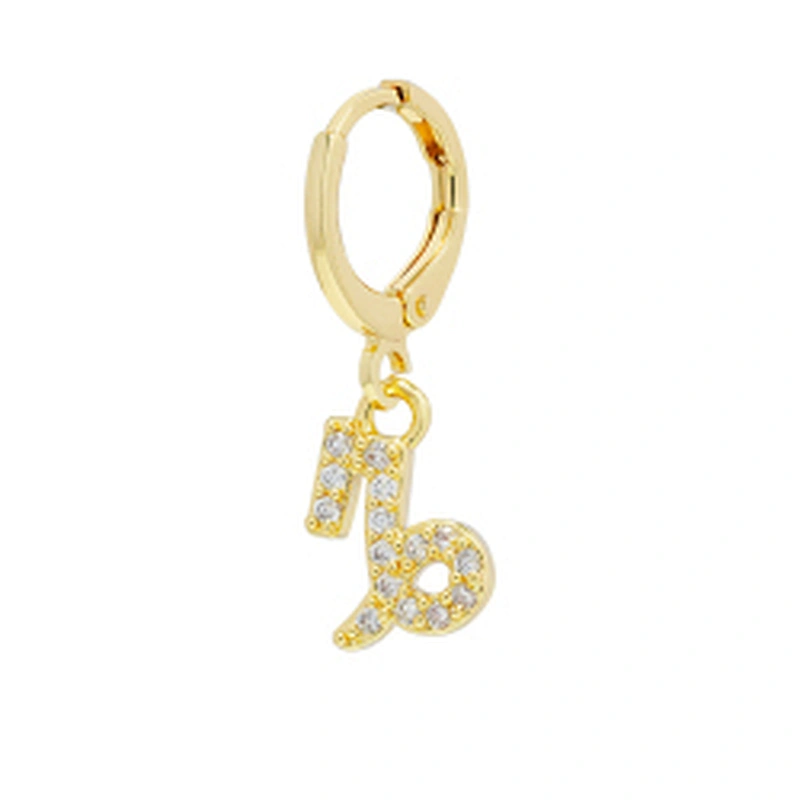 zodiac constelation earrings cubic zirconia wholesale 2022 new arrivals zirconia earrings diamond hoop earrings trendy cz jewels