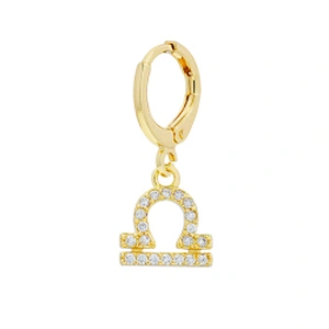 zodiac constelation earrings cubic zirconia wholesale 2022 new arrivals zirconia earrings diamond hoop earrings trendy cz jewels