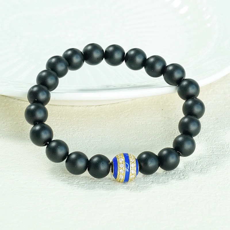 Factory Jewelry Making round shape Bracelet Necklace Beads DIY Jewelry Wholesale CZ Spacer Charms  Round beads