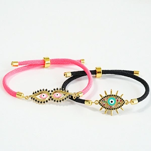 Factory handmade string bracelets thread for bracelet making string for adjustable bracelets  red rope for women girls
