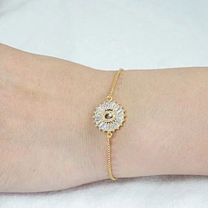 Factory Direct 18K Gold Plated Letter Bracelets Adjustable Fashion Initial Alphabet Charms Bracelets Jewelry for women girls