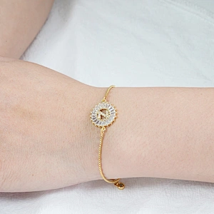 Factory Direct 18K Gold Plated Letter Bracelets Adjustable Fashion Initial Alphabet Charms Bracelets Jewelry for women girls